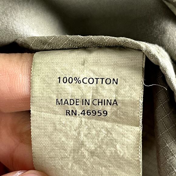 NSF Safari Blazer Jacket Womens Large Green Military Lightweight Cotton Utility - Picture 6 of 14